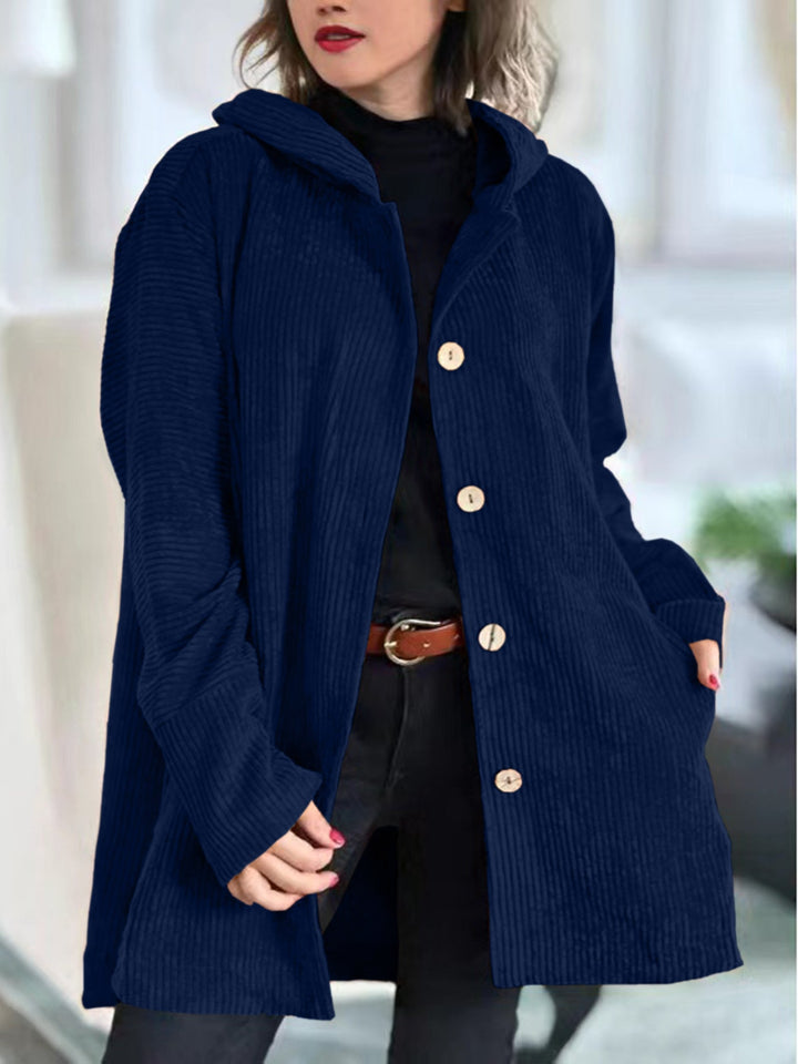 Cordia™ - Cozy Corduroy Hooded Jacket