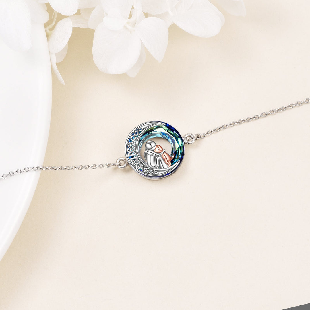 Adjustable Dog Charm Bracelet in Sterling Silver