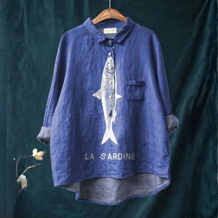 Lily | Sardine Print Tee