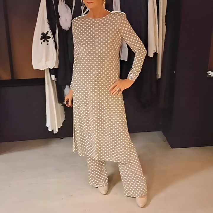 Marcella - Stylish Polka Dot Ensemble