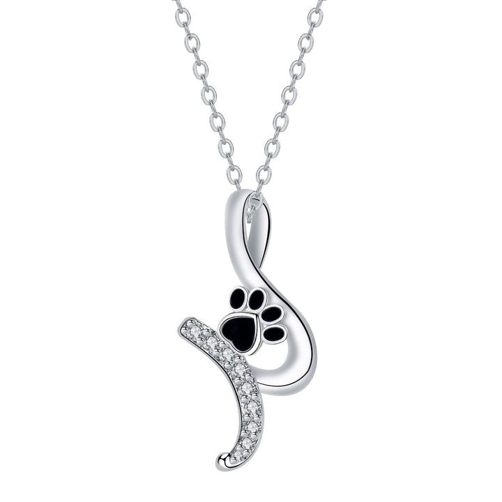 Adorable Paw Print Charm Necklace