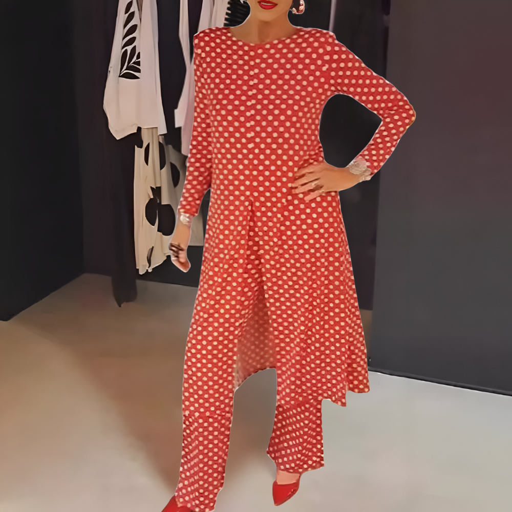 Marcella - Stylish Polka Dot Ensemble