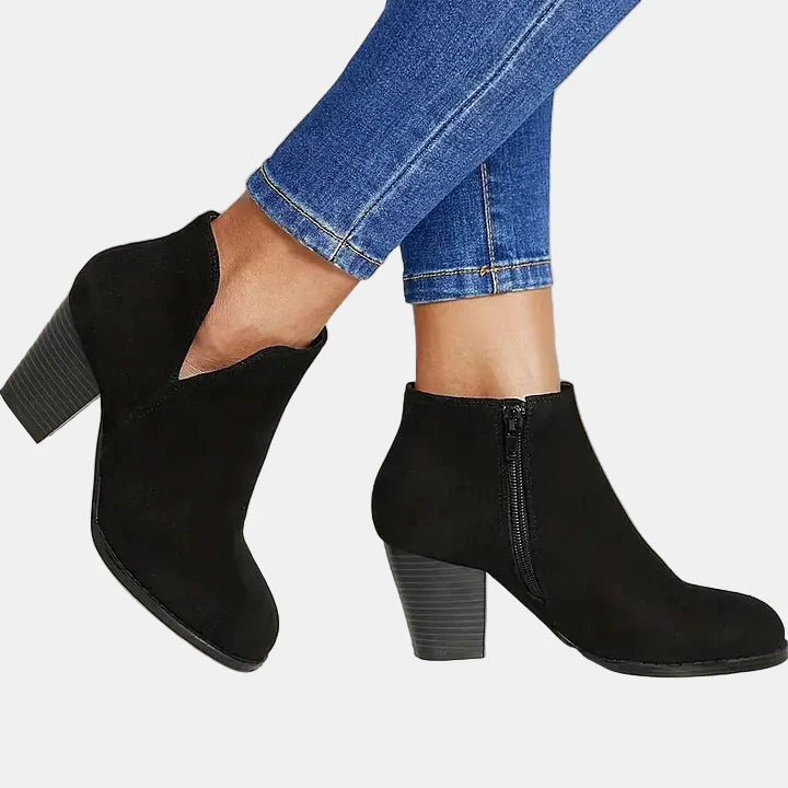 Hailey | Block Heel Ankle Boots