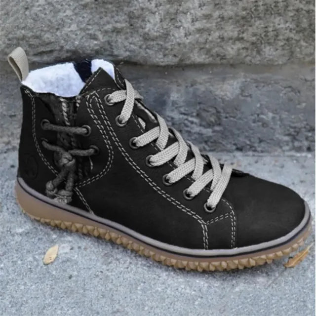 Vintage-inspired orthopedic boots