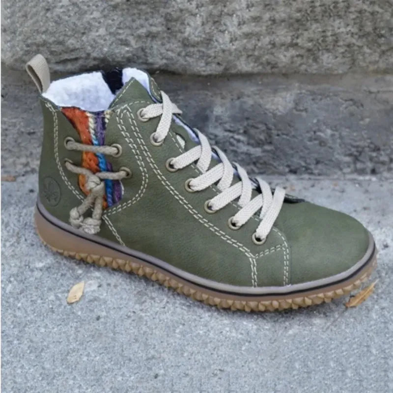 Vintage-inspired orthopedic boots
