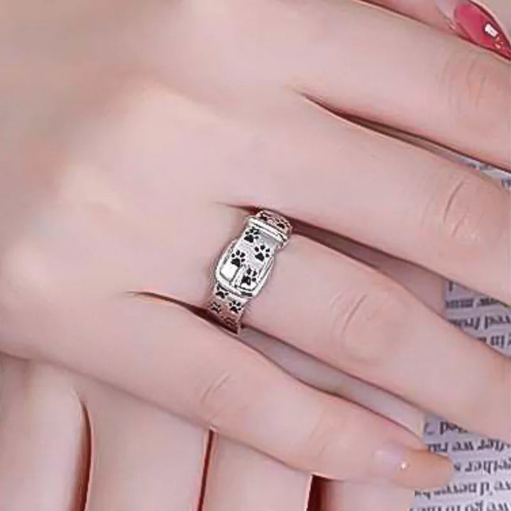 Charming and Trendy Dog-Themed Collar Ring