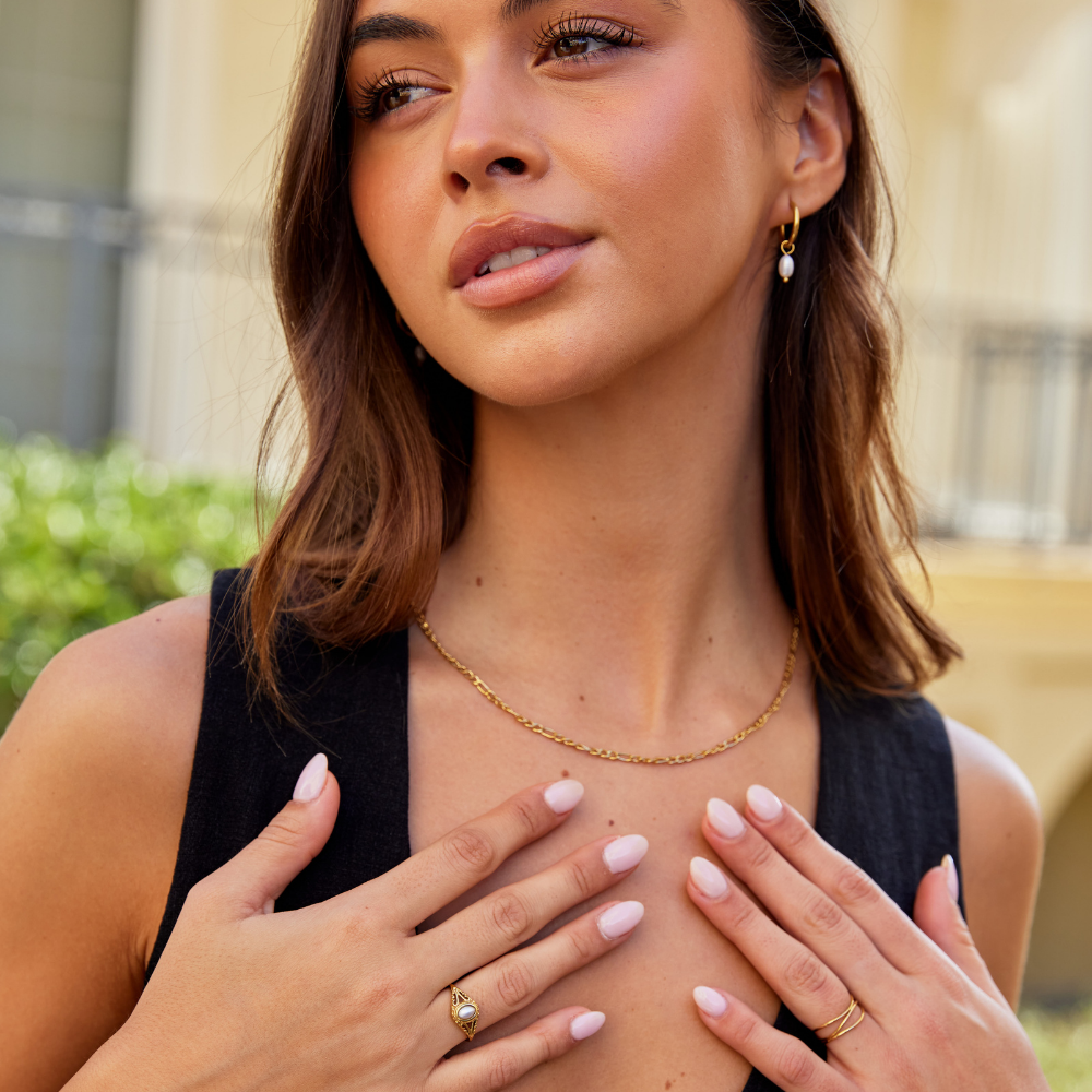 Aitana - Classic Pearl Vintage Ring