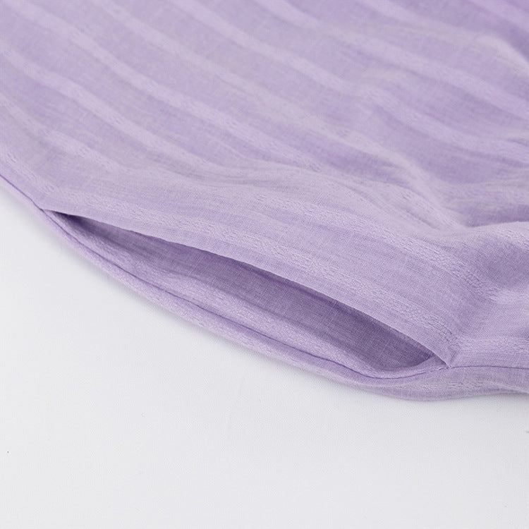 Yselia - Light and Airy Button-Up Shirt and Shorts Ensemble