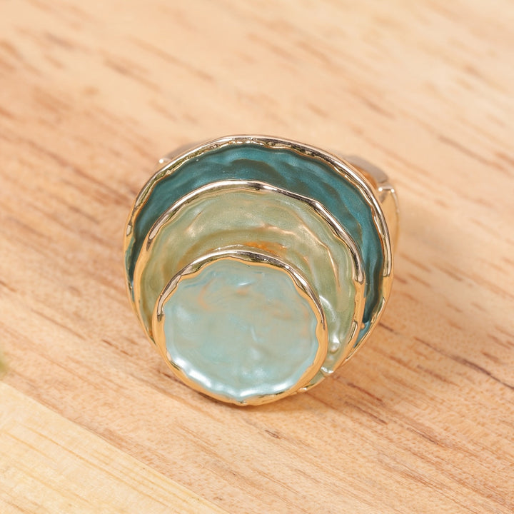 Triple-Layer Bohemian Enamel Ring