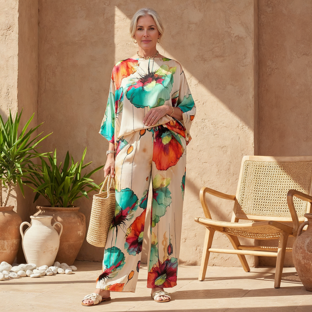 Emmarie - Elegant Printed Ensemble