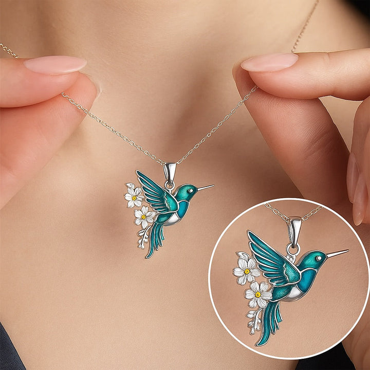 Stunning Hummingbird Necklace with Complimentary Earrings – Exclusive Limited-Time Deal