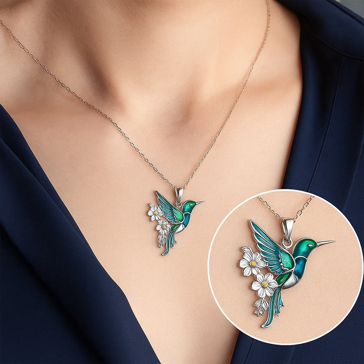 Stunning Hummingbird Necklace with Complimentary Earrings – Exclusive Limited-Time Deal