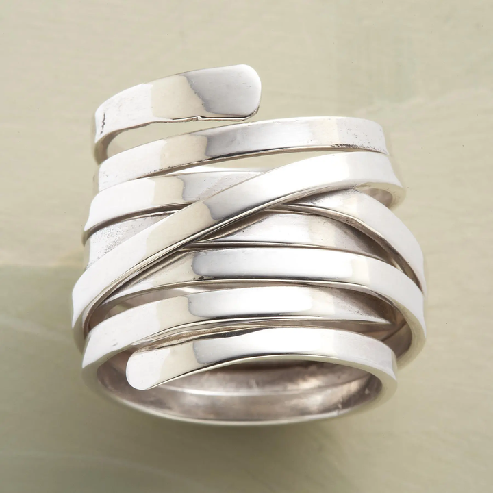 Lourdes - Thick Vintage Silver Ring